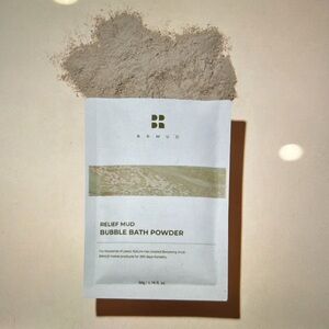 NWT BRMUD Relief Mud Bubble Bath Powder 50g, 1.76 fl oz x 6 packs each